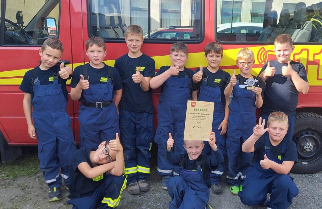 2. Platz für Gefeller Jugendfeuerwehr