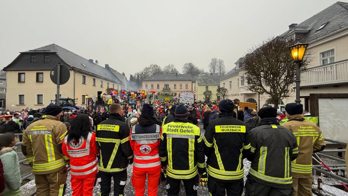 Absicherung Faschingsumzug Wurzbach