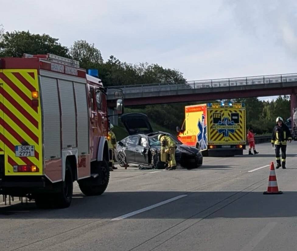 Verkehrsunfall auf der A9