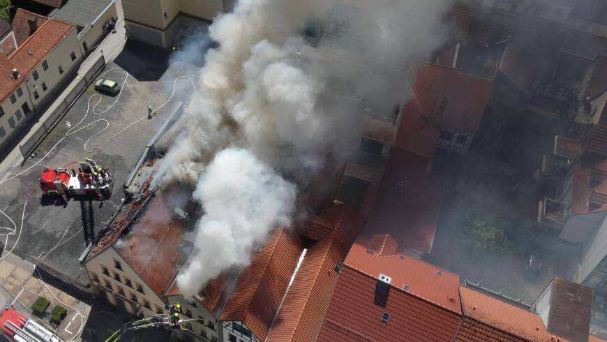 Großbrand in Neustadt an der Orla